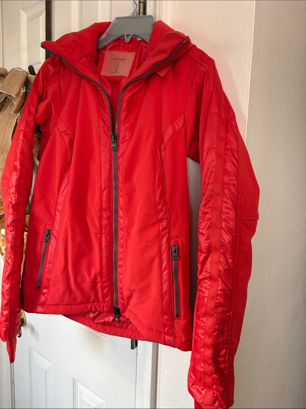 ATHLETA | Orange Full Zip Jacket w/Hood  Women's XXS